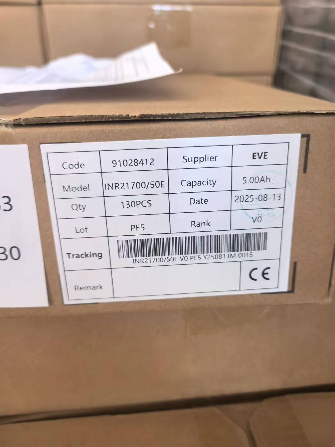 EVE 50E 21700 Battery