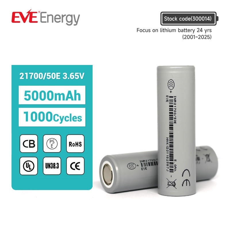 EVE 50E 21700 5000mAh Battery
