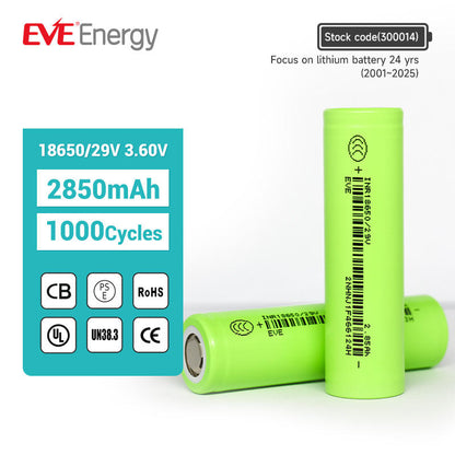 EVE 29V 18650 2850mAh 3C Battery