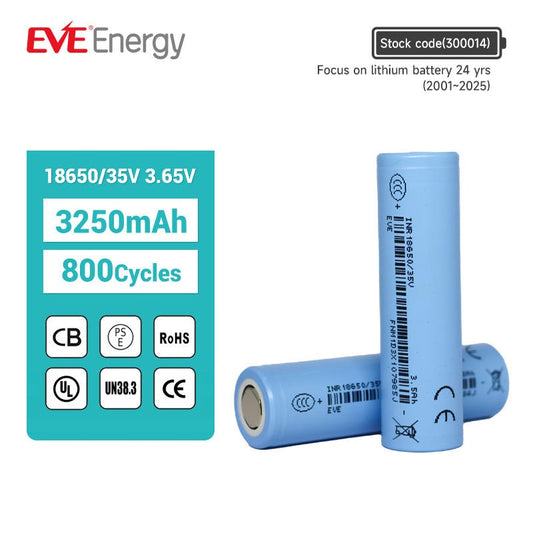 EVE 35V 18650 3500mAh 10A Battery